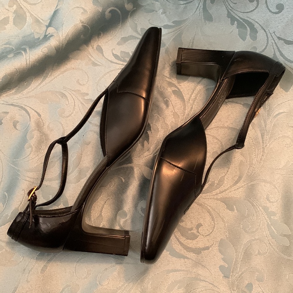 925 Lycra Black Dress Heels - Picture 3 of 7